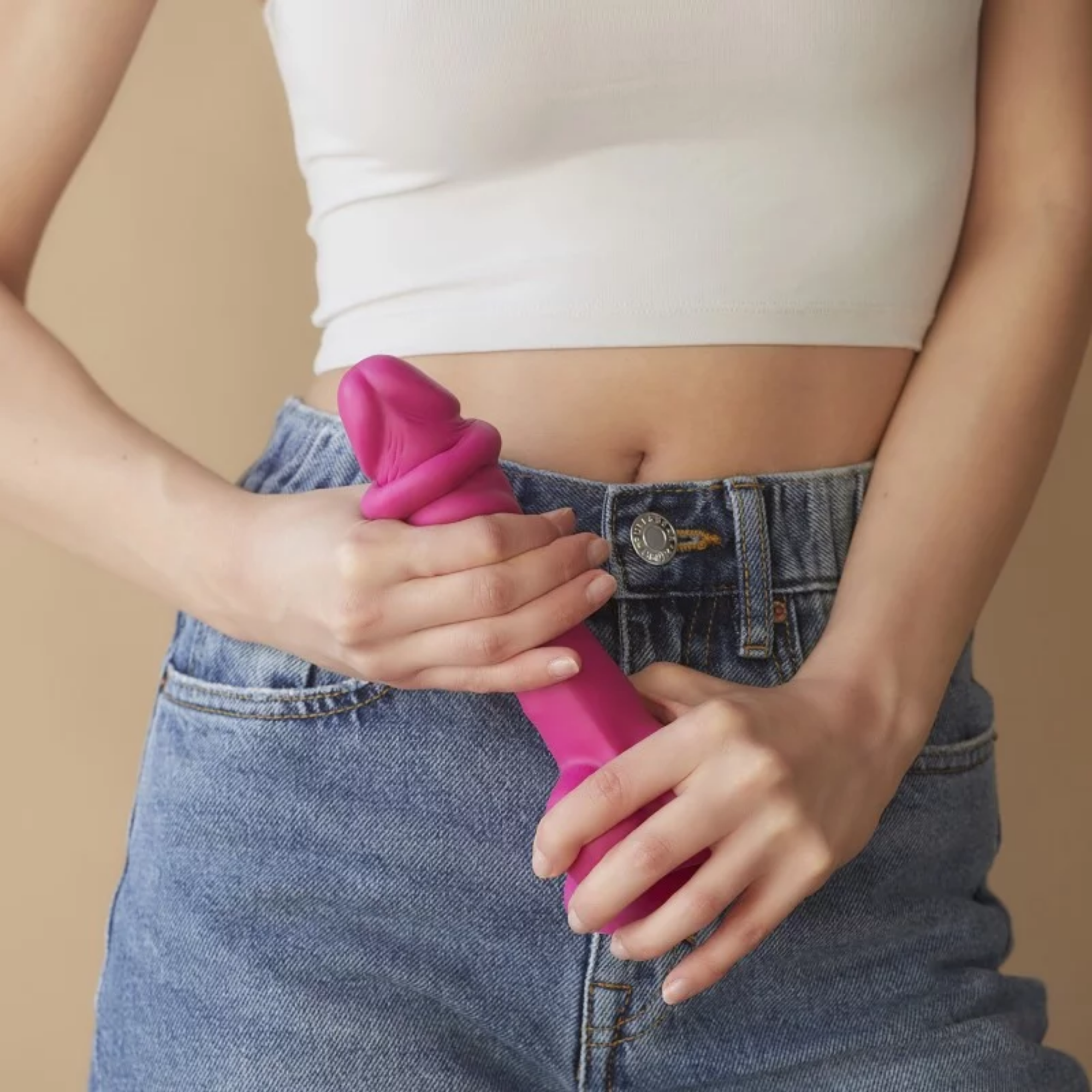 Realistic Sliding Skin Dildo